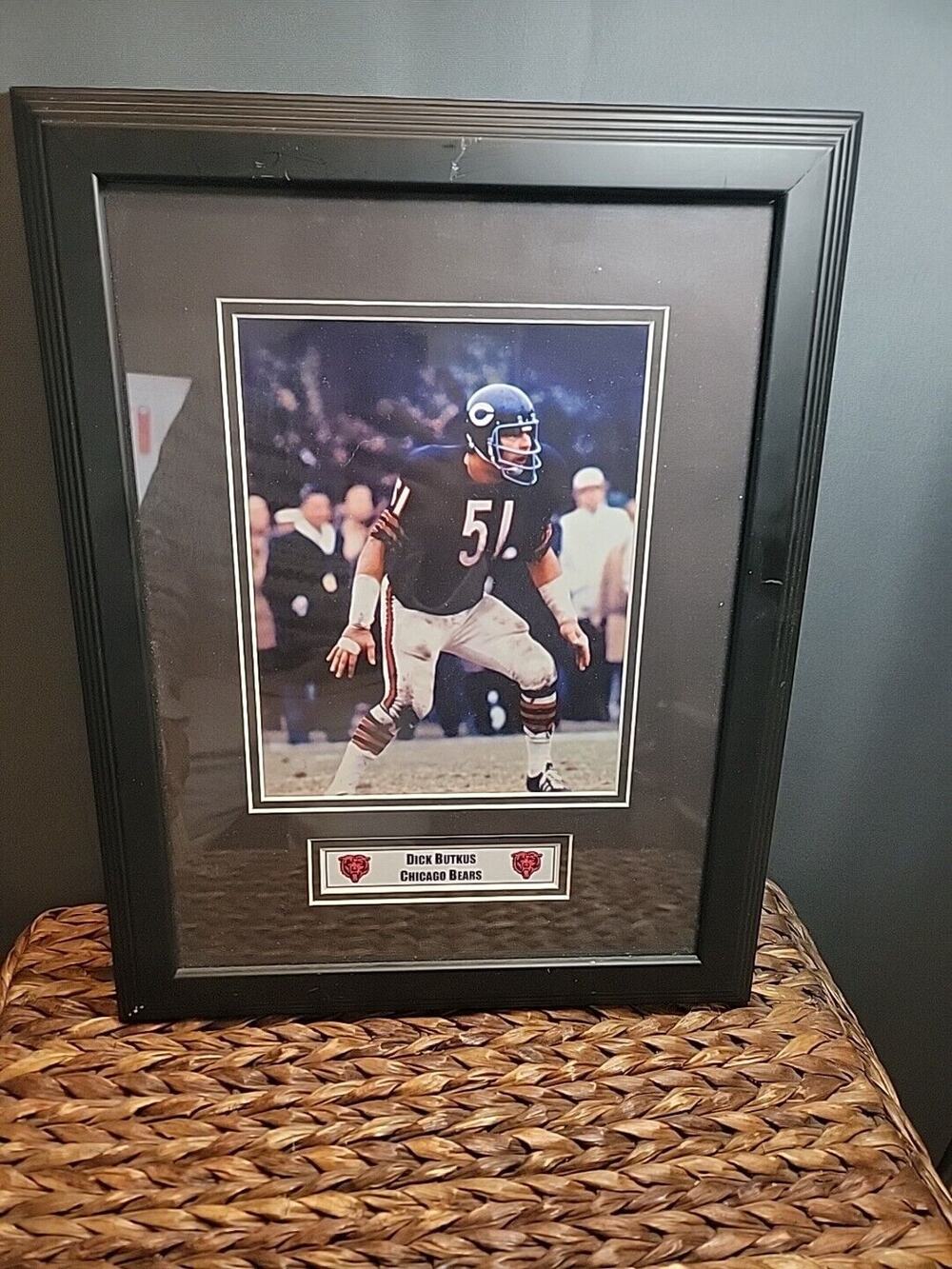 Dick Butkus Chicago Bears #51 Framed Photo 18X14 Wall Plaque Name Plate